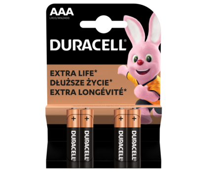 Foto DURACELL Bateria BASIC LR03/AAA (4 szt.)V2